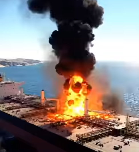 When a tanker burns, heroes rush in.
