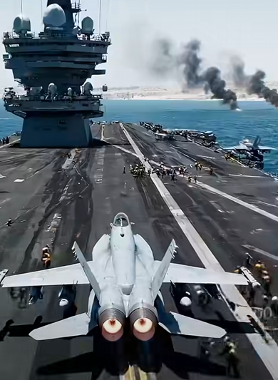 Fighter jet dogfight above the Strait of Hormuz. Pure adrenaline.