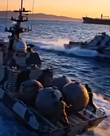 Mines in the water. American forces move in.