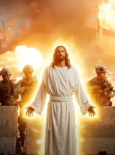 When bullets fly, His protection is stronger. Jesus stands with our heroes. ✨