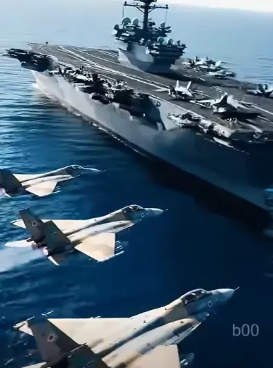 Iranian jets vs American F-22 Raptors above the Strait of Hormuz. This is next-level.