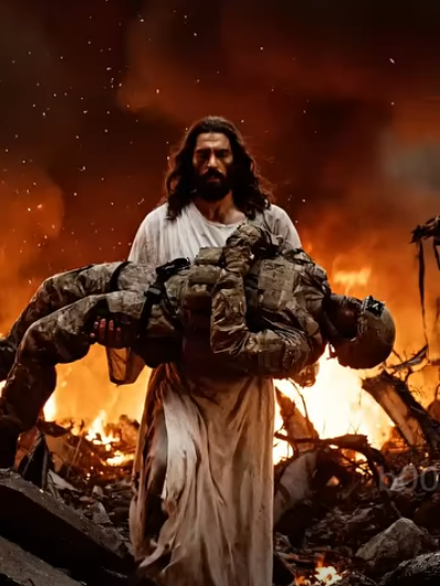 Carrying a fallen soldier to safety — the ultimate act of love. ❤️